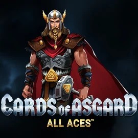 Poker logo of Cards of Asgard All Aces from Switch Studios at Sankra Casino