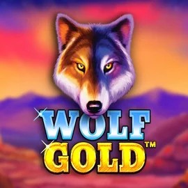 Wolf Gold online game logo by Pragmatic Play on sankracasino.com.pl